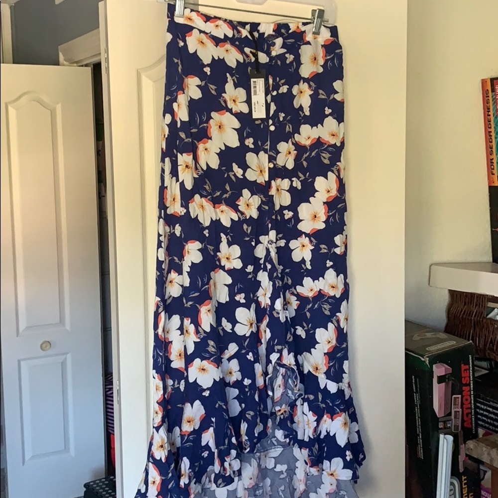 Cotton On Blue Floral Skirt